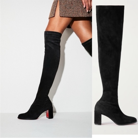 Christian Louboutin Shoes - Christian Louboutin Stretchadoxa
70mm suede over the knee boots
RETAIL 2,995